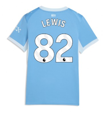 Manchester City Rico Lewis #82 Replika Hemmatröja Damer 2026-27 Kortärmad